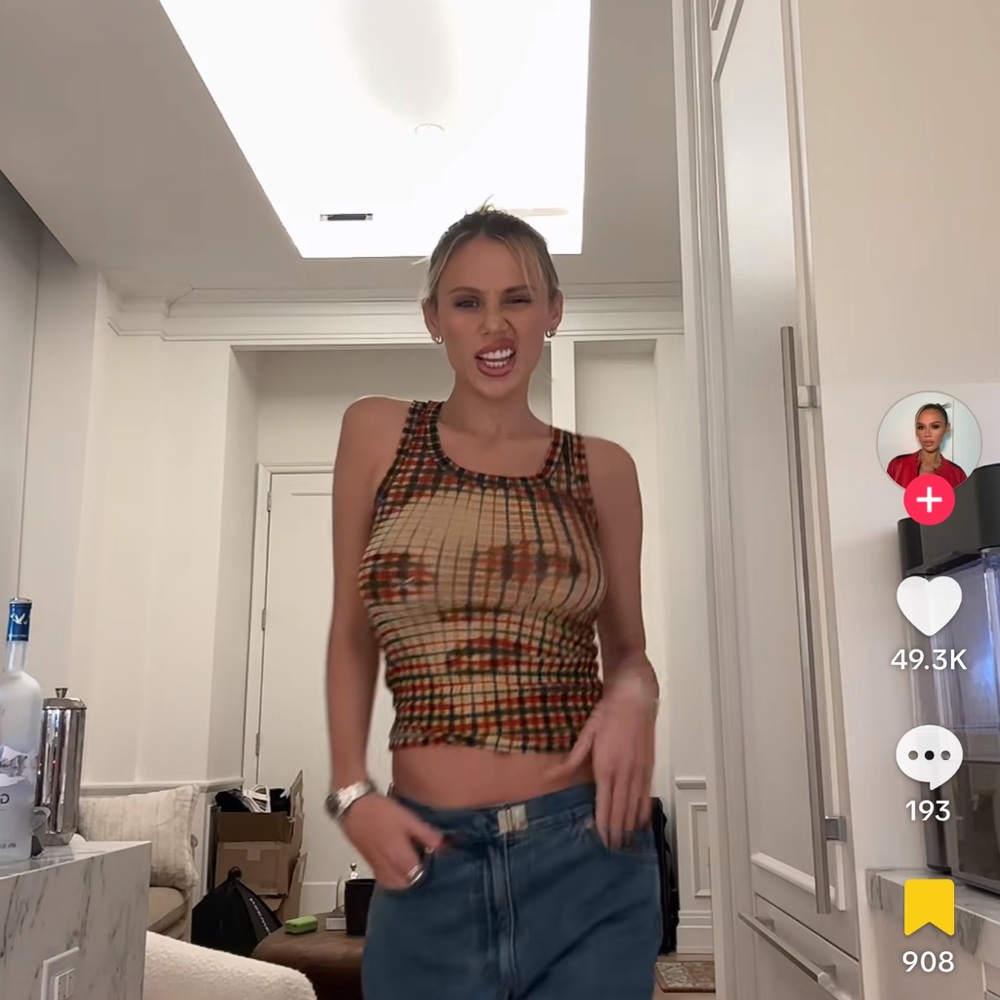 Plaid Sleeveless Top